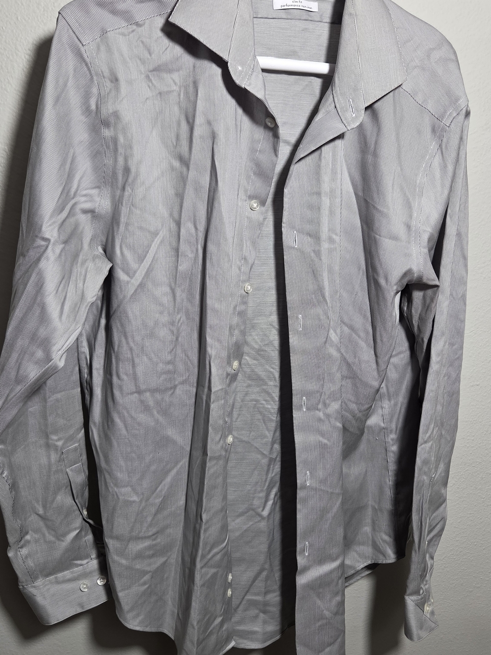 Men's Classic Gray Button-Up Shirt